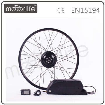 MOTORLIFE / OEM marca 2015 CE ROHS passar 500 w barato bicicleta elétrica kit, bateria 36 v 20.4ah max